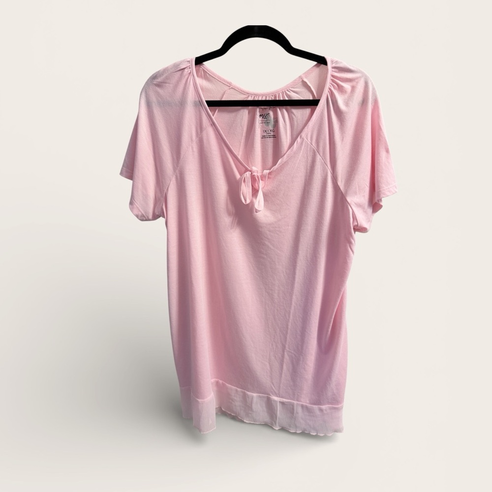 Pink Short Sleeve Women's Top